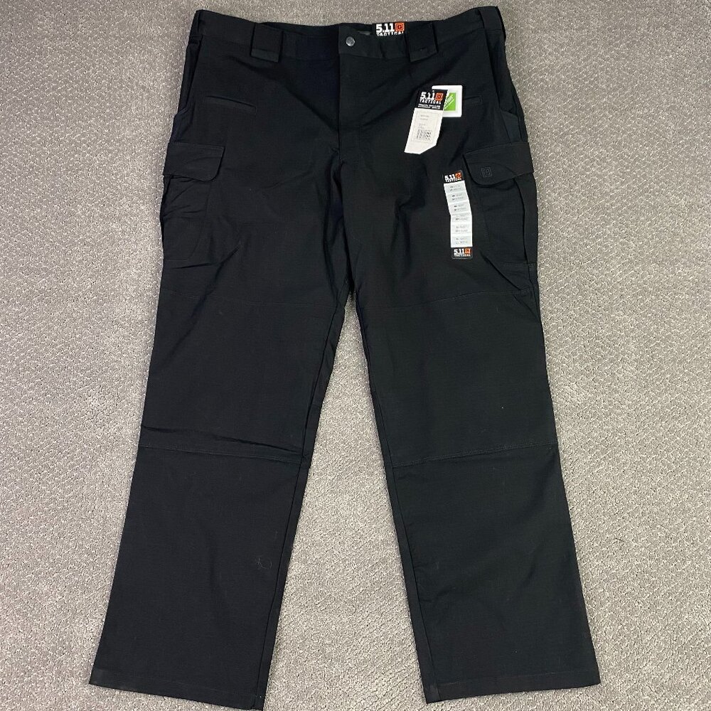 NWT 5.11 Tactical Stryke Pants Flex-Tac Cargo Ripstop Black Men's 44 x 32